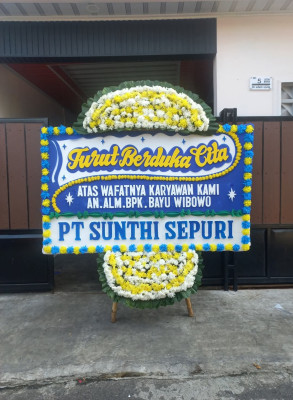 Papan Bunga Duka di Ambarawa